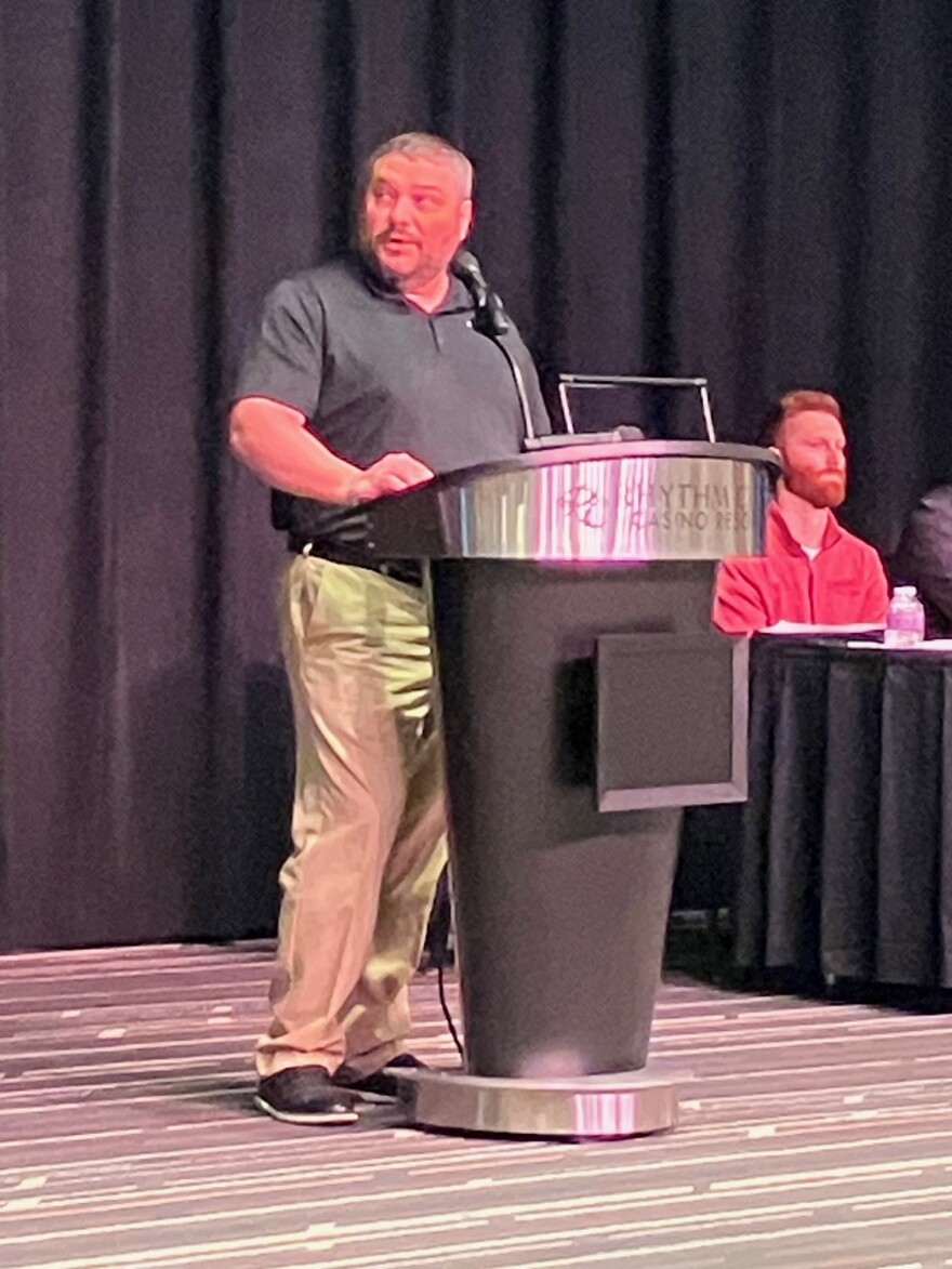 CIPCO director of public affairs Kevin Condon speaks at the IUC meeting Monday, April 6, 2026.