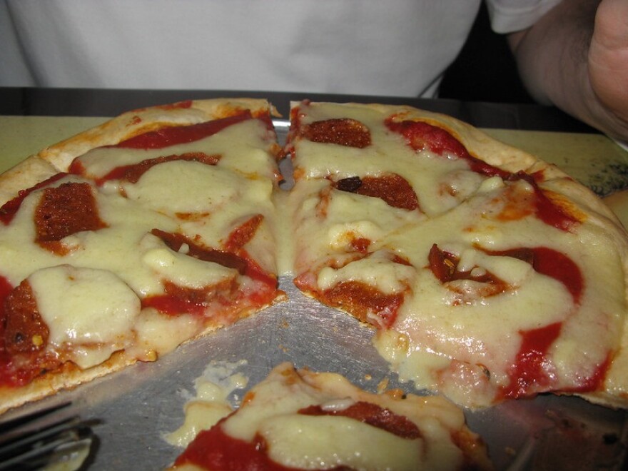 Vegan Pepperoni Pizza