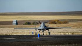 The latest variant of the Cubic Ares unmanned reconnaissance drone during flight testing at Pendleton on October 28.