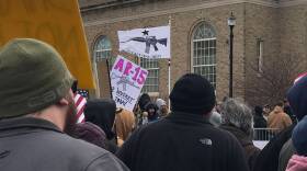 Second Amendment advocates gathered in Valparaiso across the street from the March For Our Lives rally that was scheduled for the same time.