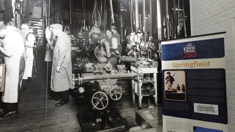 Elements displayed at the Springfield Armory.