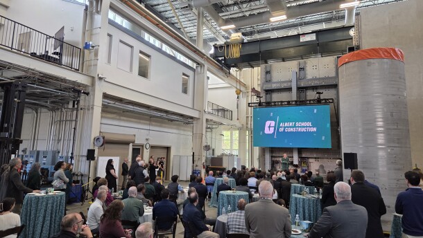 An event launching the Albert School of Construction at UNC Charlotte