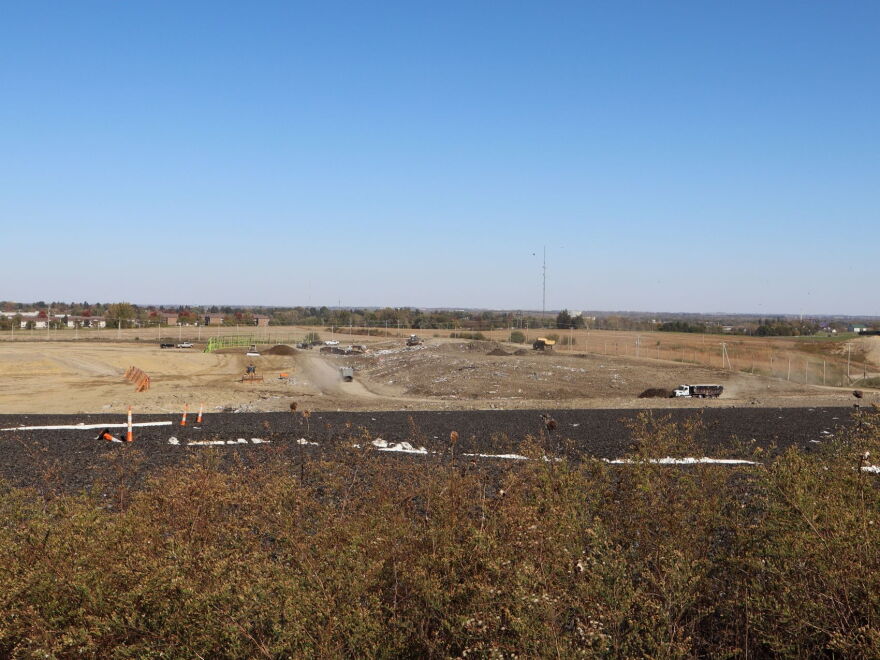 An active bay at the Black Hawk County Sanitary Landfill on Oct. 20. The landfill serves Black Hawk, Bremer, and Fayette counties along with several other communities.