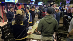 Brewer camaraderie abounded at Shorewood bar as team took game two.