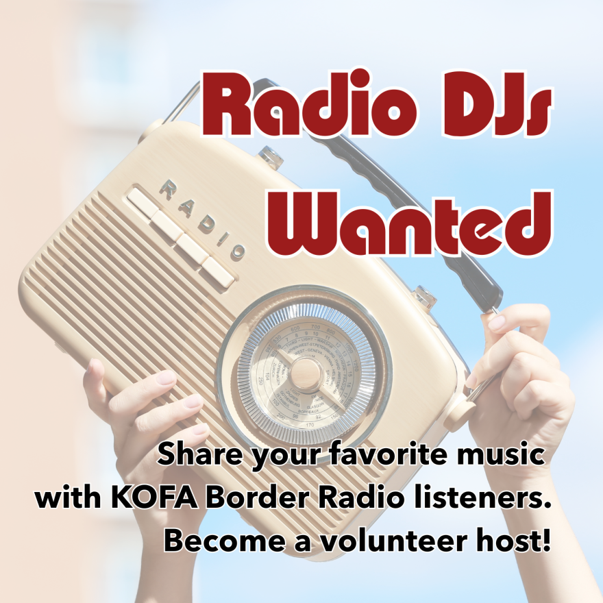 Become a KOFA volunteer DJ!