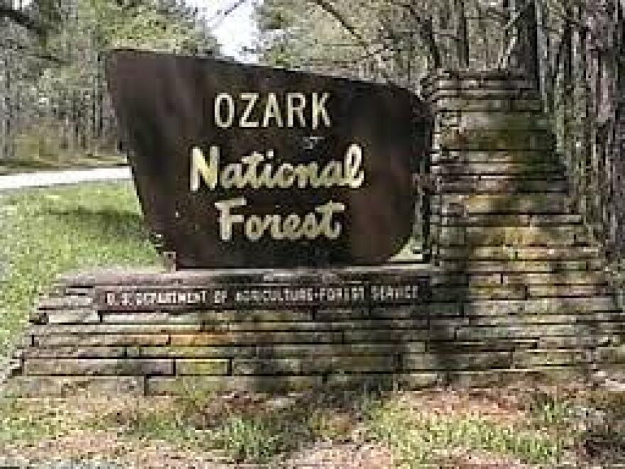 Sign for Ozark National Forest