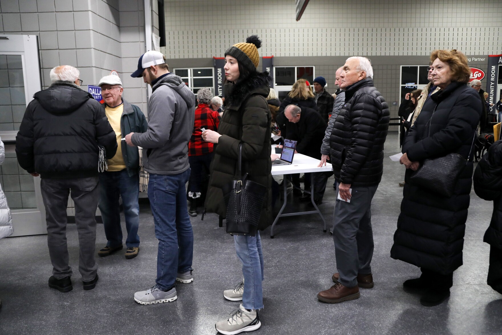Photos See voters turn out for the Iowa Caucus SDPB