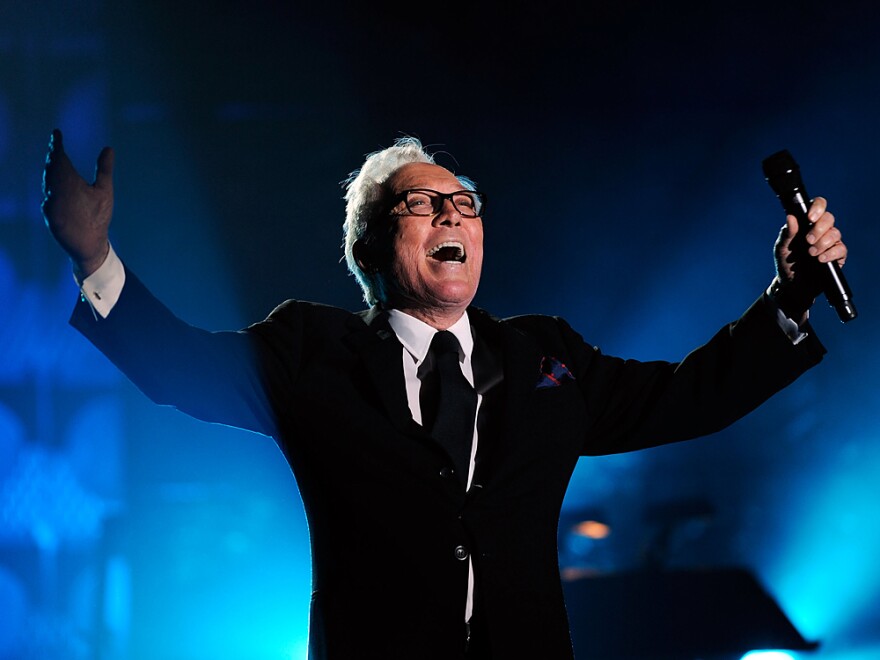 Andy Williams performs at the Songwriters Hall Of Fame ceremony in July 2009.