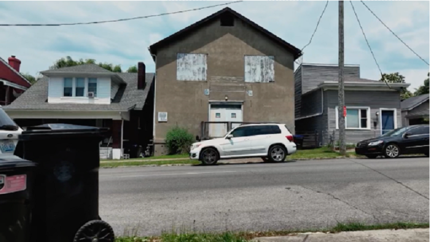 The storage building sitting on top of a dump in Louisville’s Germantown neighborhood