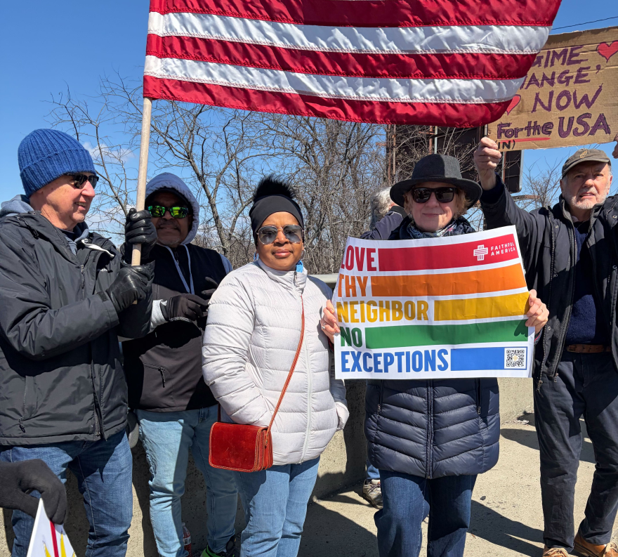 "No Kings" protest in Connecticut on Saturday, March 28, 2026.