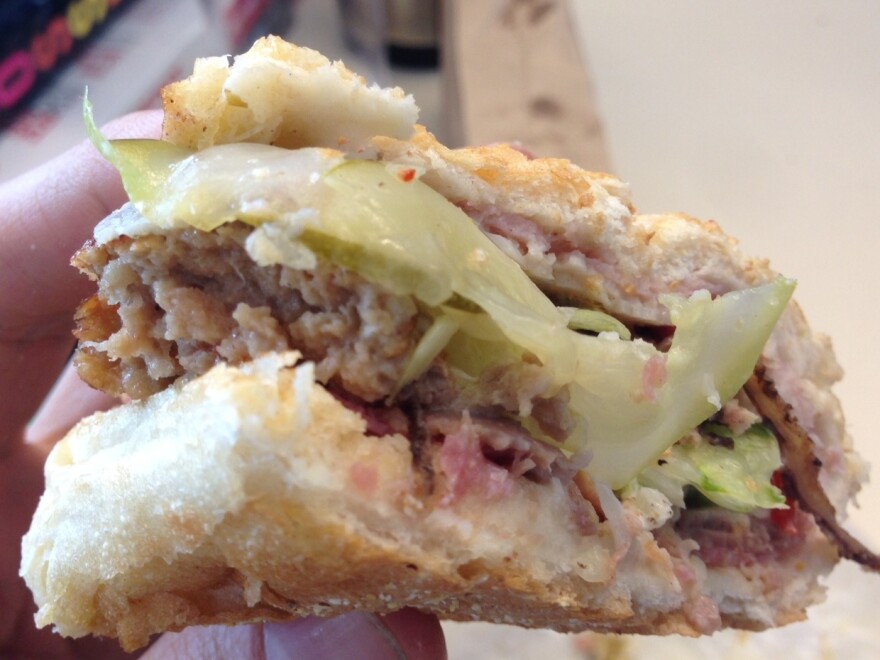 If the animals in this sandwich were alive, this would be considered a stampede.
