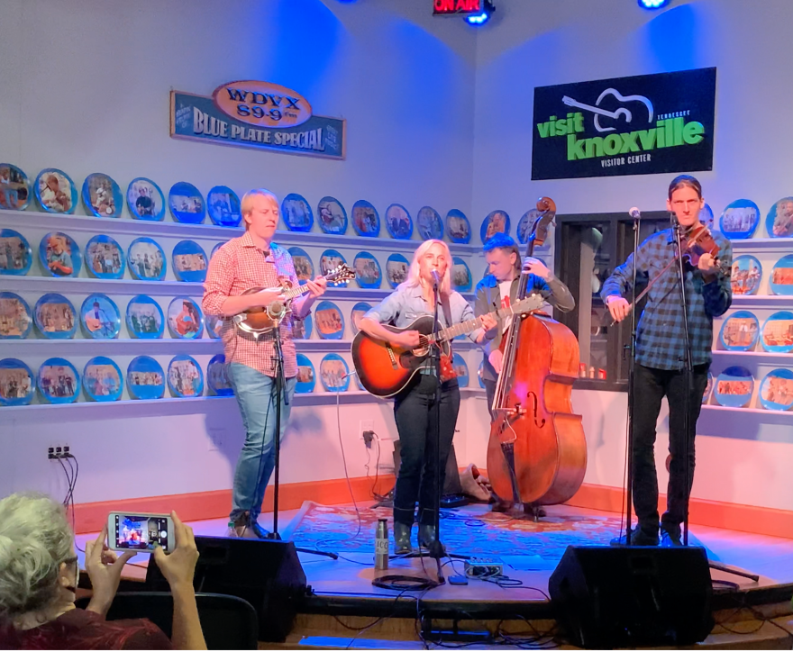 WDVX Live radio broadcast inside Visit Knoxville Visitor Center