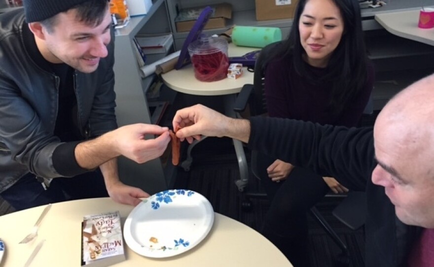 Miles and Peter split the Wishweiner. (Peter won.)