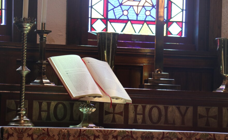The altar at St. Andrew's by-the-Sea after a service Aug. 2, 2026.