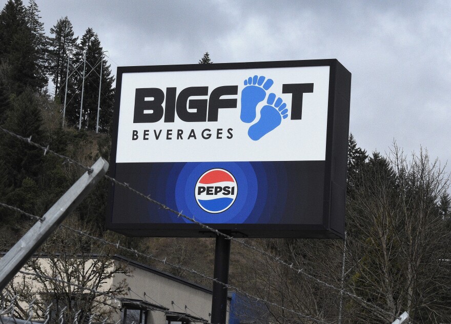 A sign reads "Bigfoot Beverages" and "Pepsi."
