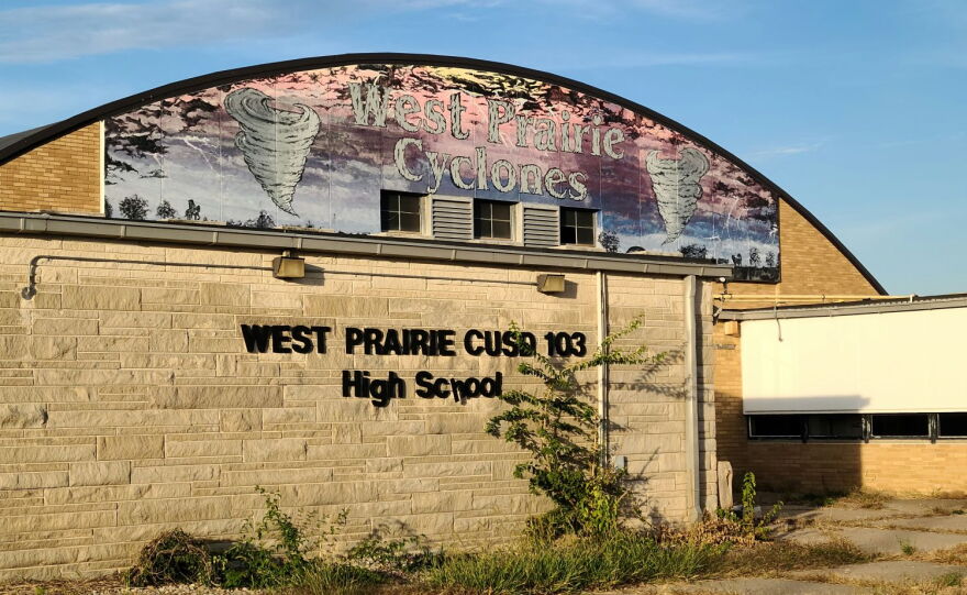 The former high school building in Sciota.