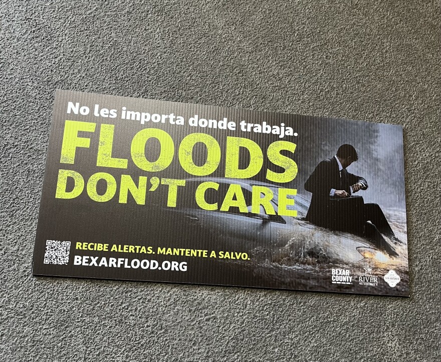 Flood Safety Awareness Week poster for Bexar County and BexarFloods.org