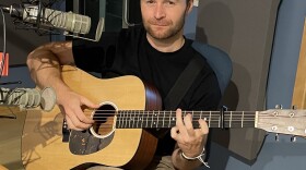 Brendan Cleary in our NHPR studio during a recent visit for The Folk Show