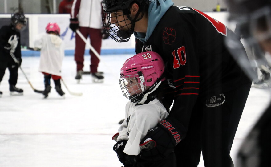 Mischa's Little Stars gives kids the chance to try hockey for the first time in Laconia, NH.