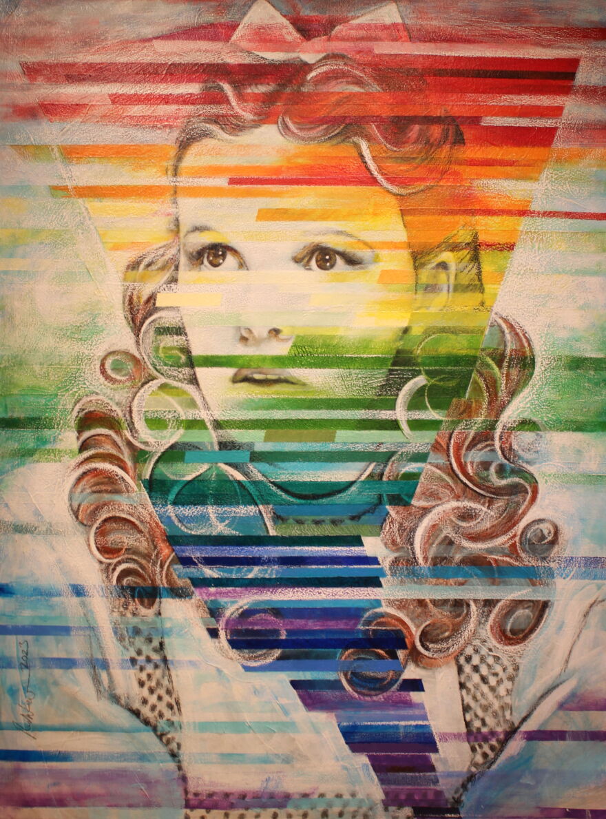 Painting included in 'Icons' art exhibition.