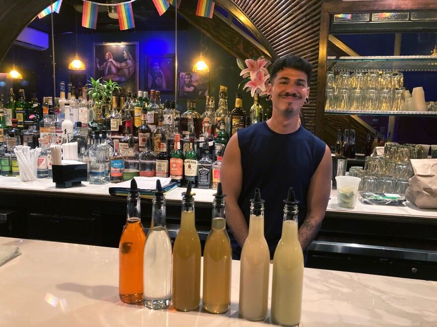 Julian Diaz, a bartender at Good Judy in Brooklyn, New York.