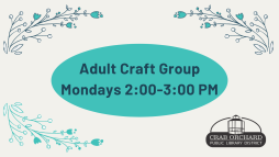Adult Craft Group Flyer