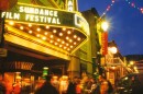The marquee of the Egyptian Theater in Park City during the 2001 Sundance Film Festival, captured by local artist Mark Maziarz. Following Sundance's departure, members of the local arts community have been planning for what comes next.