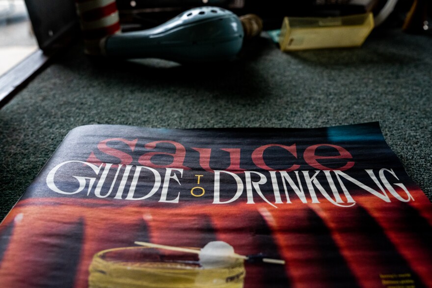 An issue of Sauce Magazine is displayed on Thursday, Sept. 12, 2024, at Wyoming Barber Shop in Tower Grove South.