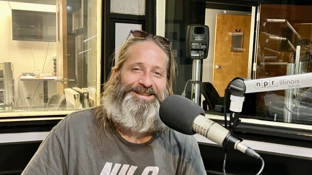 Ken Pacha at the nic in NPR Illinois Studio A