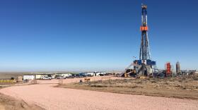 Oil and gas drilling on Jay Butler's property in Converse County