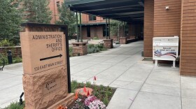 A ballot drop box sits outside the Pitkin County administration building in Aspen on June 23, 2026. The last day to drop off ballots is June 30.