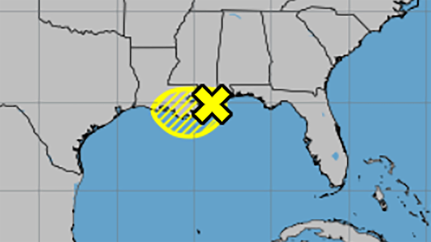 Southeast Louisiana is experiencing heavy rainfall as a tropical disturbance moves through the Gulf of Mexico toward the Louisiana coast.