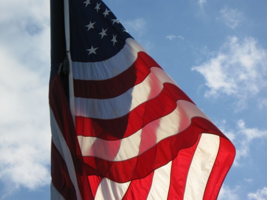 flag and sky