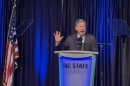 Gov. Roy Cooper speaks at the N.C. Democratic Party's annual Unity Dinner on Saturday, July 26, at N.C. State University's Talley Student Union. Cooper, a Democrat, seemed to confirm a widely expected run for the U.S. Senate seat currently held by Sen. Thom Tillis, a Republican.