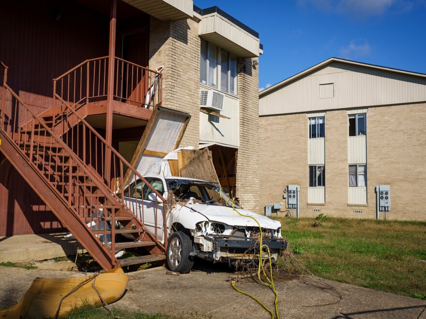 Last August, nearly 21 inches of rain fell at the wastewater treatment plant in McEwen, Tenn., in 24 hours, breaking Tennessee's previous rainfall record. Trace Creek overflowed and the catastrophic flooding wiped out entire apartment buildings and <a href="https://wpln.org/post/in-flood-ravaged-waverly-businesses-are-crawling-and-clawing-their-way-back-to-normalcy/">businesses</a>.