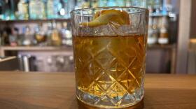 A Maestro old fashioned cocktail from Mezcalito Brompton bar in London. (Louise Dixon/AP)