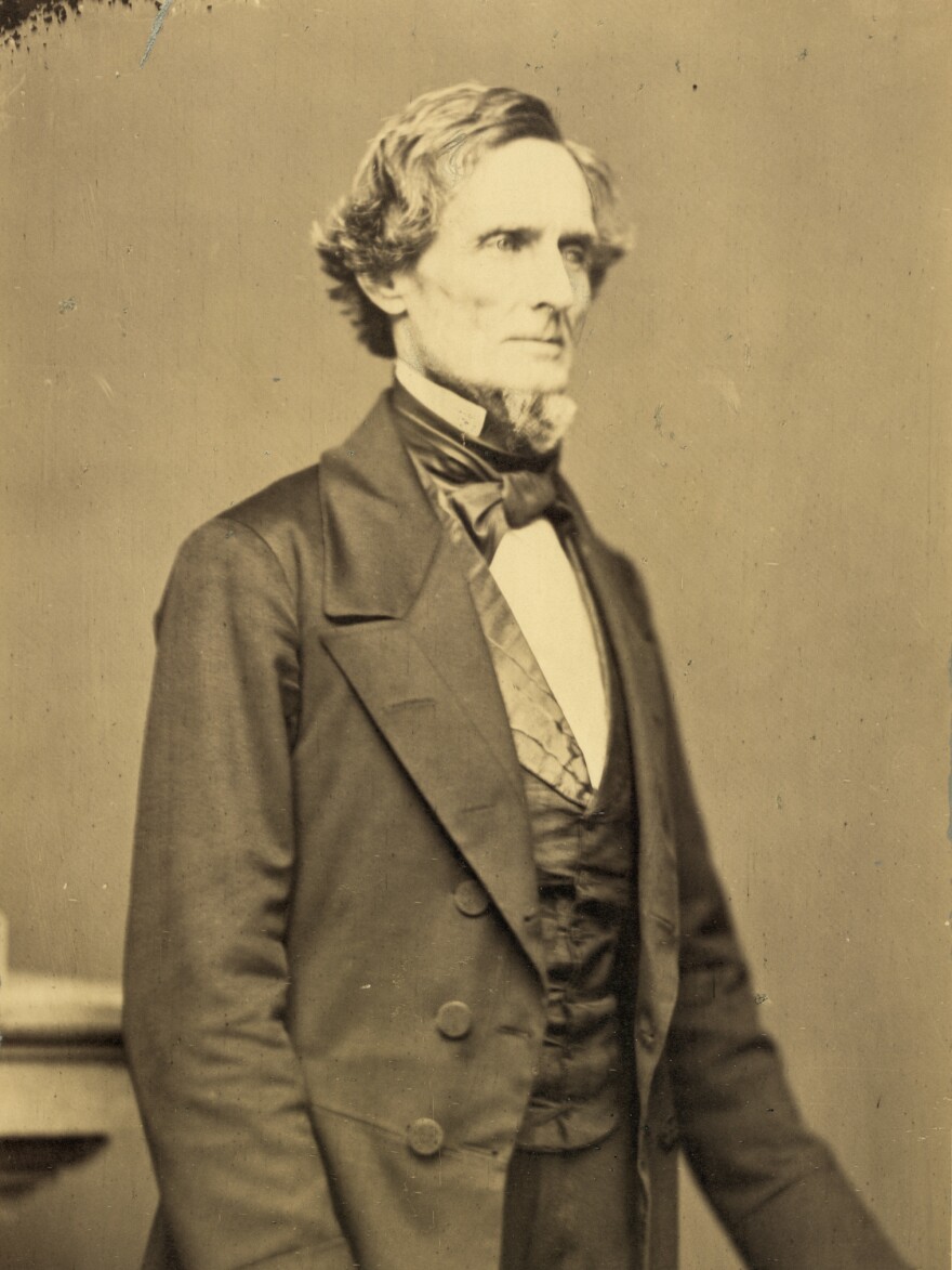Jefferson Davis was president of the Confederacy. New Orleans removed a statue of him earlier this year.