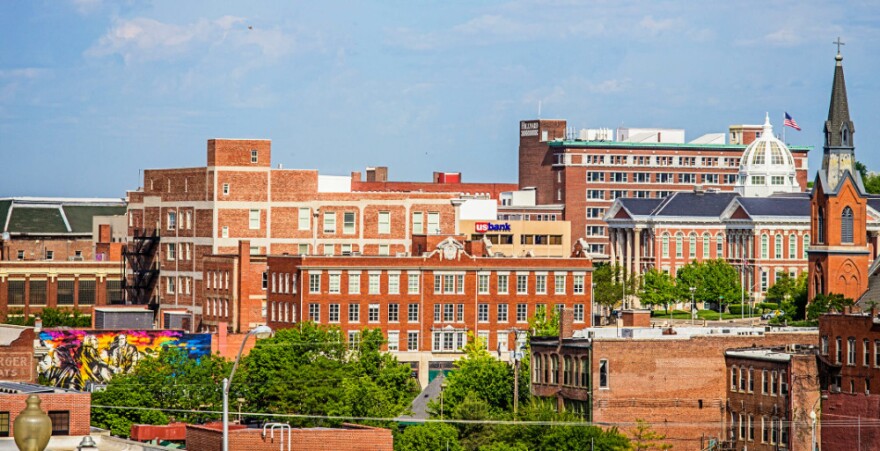 Skyline of downtown St. Jopseh, Missouri