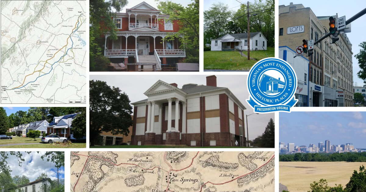 Locations in Valley and Central Virginia included as state's 'Most Endangered Places"