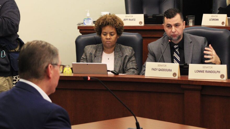 Sen. Fady Qaddoura (D-Indianapolis) asks how many people may be ineligible but still receiving benefits. “Very few,” FSSA Secretary Mitch Roob responded.