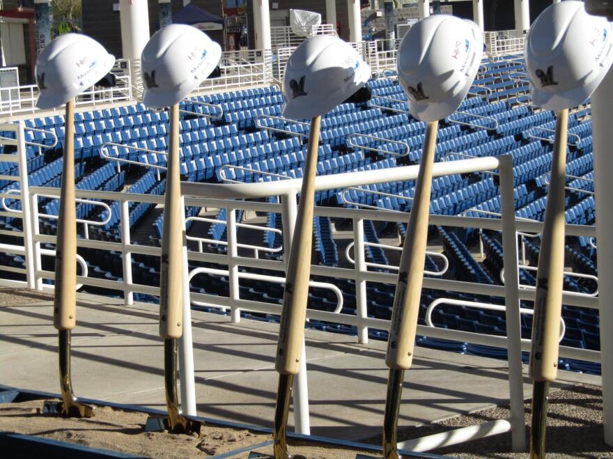 A ceremonial groundbreaking took place at Maryvale Baseball Park for new renovations.
