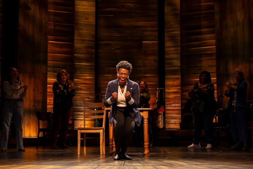 The "Me and the Sky" scene in "Come From Away" at Ford's Theatre, Washington.