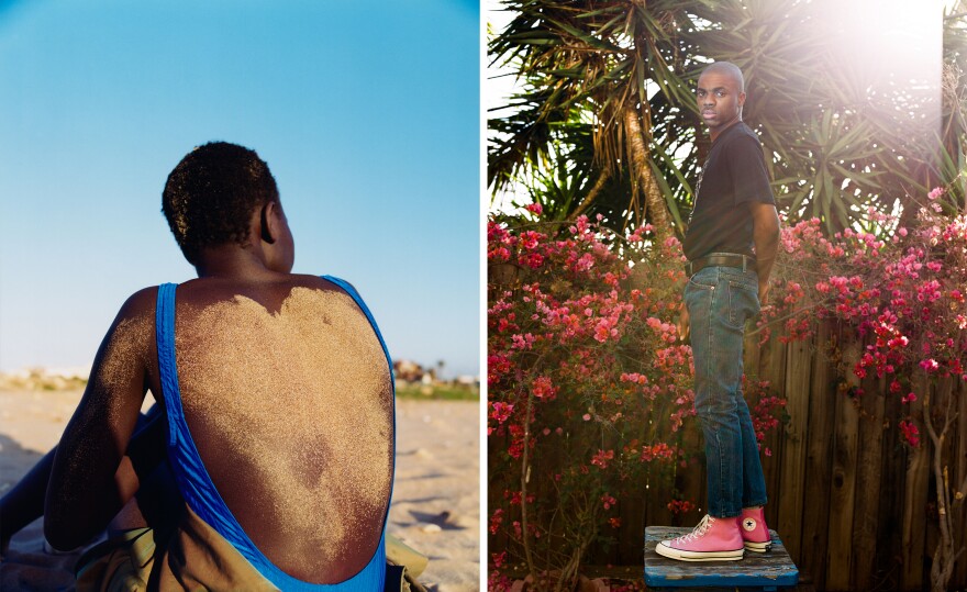 (Left) An image from a fashion spread in <em>More or Less</em> magazine; (right) Vince Staples was photographed for <em>Dazed</em>.