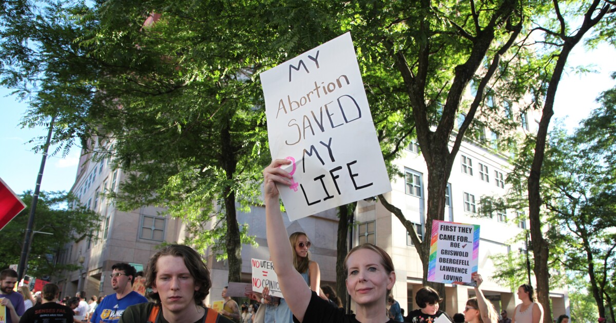 N.H. crowds protest Supreme Court abortion ruling New Hampshire