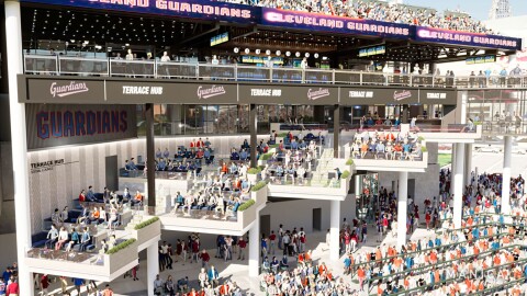  Renovations to the upper deck include a beer garden down the left-field line, a beer garden, new concession spaces and view boxes. 