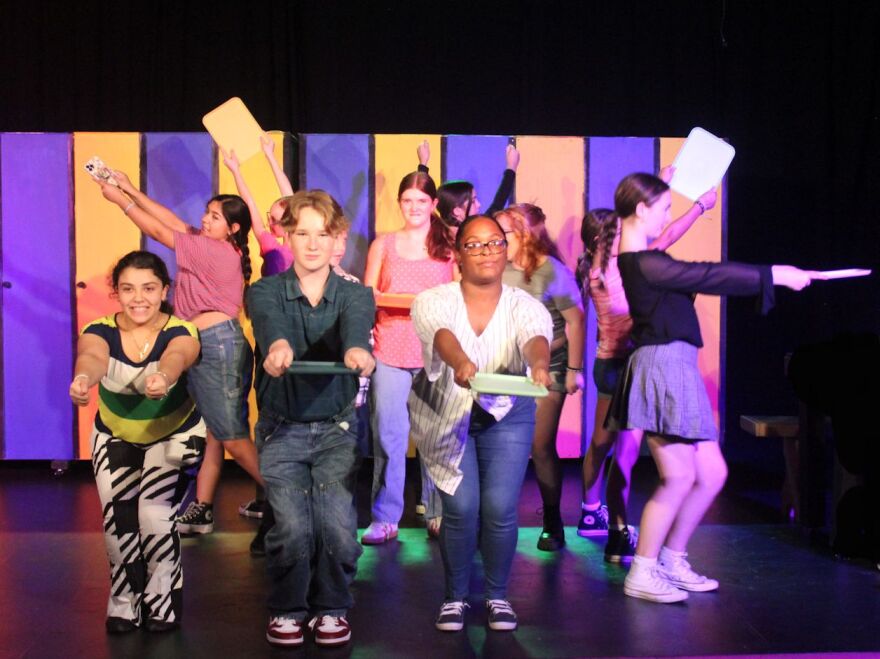 Lunchroom scene from Belle Theatre's production of 'Mean Girls High School Edition