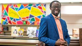 Gillette, Wyoming, elementary school principal Bertine Bahige arrived in the U.S. in 2004
as a refugee from the Democratic Republic of Congo. He says he is concerned about
how integrating into U.S. culture will affect the mental health of refugees, particularly
children.