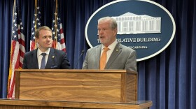 Senate leader Phil Berger, R-Rockingham, and Speaker of the House Destin Hall, R-Caldwell, introduce their budget framework in May. Now, about six weeks later, the final budget is complete and includes a 2.5 one-time bonus for state retirees instead of permanent pension increases.