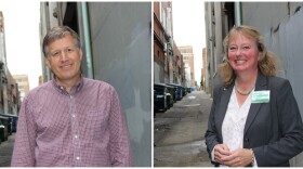 Seattle City Council District 6 candidates Mike O'Brien and Catherine Weatbrook.