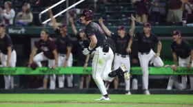 Caden Bogenpohl hits a walk-off homerun against Arkansas in previous game this season